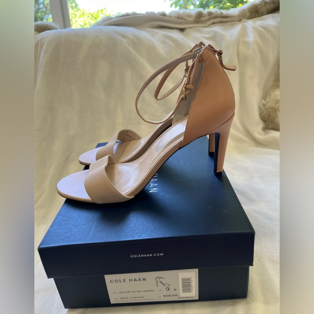 Cole Haan - “Hellen” heel in color Nude, size 9